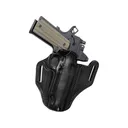 Galco Combat Master 2.0 OWB Holster Right Hand 1911 Commander 4.25" with or without Rail Optics Ready Leather Black - Galco