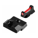 TRUGLO Fiber Optic Pro Sight Set for CZ 75, 85 Fiber Optic Red Front, Black Rear - Truglo