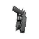 Fobus Tactical Paddle OWB Holster Right Hand Glock 20, 21, 37 with Light or Laser Polymer Black - Fobus