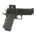Springfield Armory 1911 DS Prodigy 9mm Luger Pistol 4.25" Barrel 18+1 Round Black Slide Black Grip Black Cerakote Frame Aimpoint COA - Springfield Armory