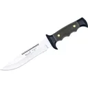 Muela Alce-5161 Fixed Blade Knife 6.29" Clip Point, Saw Blade Nitro-42 Satin Blade ABS Polymer Handle Black/Military Green - Muela