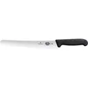 Victorinox Swiss Army Fibrox Bread Kitchen Knife 10" Fully Serrated Bread Stainless Steel Satin Blade TPE Handle Black - Victorinox Swiss Army