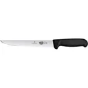 Victorinox Swiss Army Fibrox Carving Kitchen Knife 8" Drop Point Stainless Steel Satin Blade TPE Handle Black - Victorinox Swiss Army