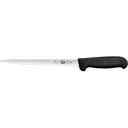 Victorinox Swiss Army Fibrox Filleting Fillet Knife 8" Drop Point Stainless Steel Satin Blade TPE Handle Black - Victorinox Swiss Army