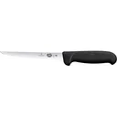 Victorinox Swiss Army Fibrox Narrow Boning Fixed Blade Knife 6" Straightback Stainless Steel Satin Blade TPE Handle Black - Victorinox Swiss Army