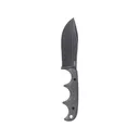 CRKT Minimalist Nessmuk Fixed Blade Knife 2.98" Nessmuk Sandvik 12C27 Black Stonewash Blade Stabilized Wood Handle Black - Crkt