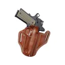 Galco Combat Master 2.0 OWB Holster Right Hand Glock 43, 43X with or withour Rail Optics Ready Leather Tan - Galco