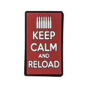 Voodoo Tactical Keep Calm And Reload PVC Morale Patch Red - Voodoo Tactical