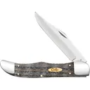 Case Folding Hunter Pocket Knife 4.1" Clip Point Tru-Sharp Polished Blade Oak Handle Black - Case