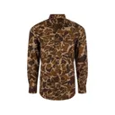 Drake Men's Wingshooter Trey Long Sleeve Shirt Old School Medium - Drake