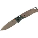 Benchmade Bugout Pocket Knife 3.25" Drop Point CPM-S90V Tan Blade Aluminum/Micarta Handle Taiga Green - Benchmade