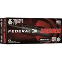 Federal American Eagle Subsonic 45-70 Government Ammo 300 Grain Jacketed Soft Point Box of 20 - Federal Premium