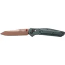 Benchmade Osborne Pocket Knife 3.4" Reverse Tanto CPM-S90V Tan Blade Aluminum Handle Taiga Green - Benchmade