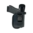 1791 Gunleather Light Bearing Smooth Concealment IWB Holster Right Hand Bersa 380,FN Reflex,Glock 42, 43, 43X, Kimber Carry 9, Sig Sauer P232, P239, P365 Optics Ready Leather Black - 1791 Gunleather
