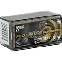 Federal Premium V-Shok 22 Winchester Magnum Rimfire (WMR) Ammo 30 Grain Speer TNT Jacketed Hollow Point Box of 500 (10 Boxes of 50) - Federal Premium