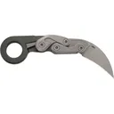 CRKT Provoke Compact Assisted Opening Pocket Knife 2.26" Hawkbill D2 Stonewashed Blade Aluminum Handle Gray - CRKT