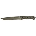 TOPS Knives Hazen Legion Fixed Blade Knife 6.7" Drop Point 1095 Sandblasted Blade Canvas Micarta Handle Black - Tops Knives