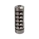 Salmon River Solutions Ti Pro 5 Muzzle Brake 30 Caliber 5/8"-24 Thread .990" Dia Titanium with Self Timer - Salmon River Solutions