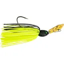 6th Sense Fixed Jigsaw Bladed Jig Chartreuse Black Back 1/2 oz - 6Th Sense