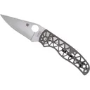 Spyderco Edgerati Pocket Knife 3.57" Drop Point CPM S30V Satin Blade Aluminum Handle Gray - Spyderco