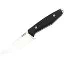 Boker Knives Daily Knives AK1 Fixed Blade Knife 2.99" Drop Point Bohler N690 Satin Blade Richlite Handle Black - Boker Knives