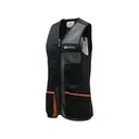 Beretta Men's Uniform Pro Shooting Vest Jet Black/Orange Right Hand   XL - Beretta