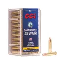 CCI GamePoint 22 Winchester Magnum Rimfire (WMR) Ammo 40 Grain Jacketed Soft Point Box of 500 (10 Boxes of 50) - CCI