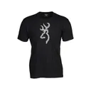 Browning Men's HT Buckmark Short Sleeve Crew Neck T Shirt Black Medium - Browning