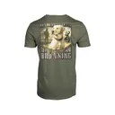 Browning Men's Driftbound Short Sleeve Crew Neck T Shirt Military Green XL - Browning