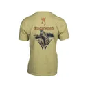 Browning Men's Tag Out Short Sleeve Crew Neck T Shirt Light Green Medium - Browning