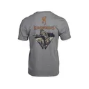 Browning Men's Tag Out Short Sleeve Crew Neck T Shirt Heather Gray Large - Browning