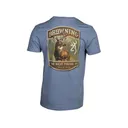 Browning Men's Typical Short Sleeve Crew Neck T Shirt Blue Medium - Browning