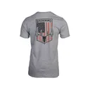 Browning Men's Whitetail Flag Short Sleeve Crew Neck T Shirt Heather Gray Large - Browning