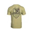 Browning Men's Glenn Short Sleeve Crew Neck T Shirt Light Green 2XL - Browning