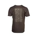 Browning Men's Camo Flag Short Sleeve Crew Neck T Shirt Mossy Oak Bottomland/Brown Large - Browning
