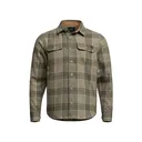 Sitka Gear Men's Hardwood Heavyweight Flannel Shirt Dark Green Sage Plaid Large - Sitka Gear