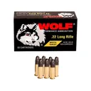 Wolf Match Target 22LR Ammo 40 Grain Round Nose Box of 50 - Wolf Ammunition