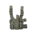 Military Surplus Thigh Holster Right Hand Beretta M9, 92, 96 Grade 1 Foliage Green Polymer - Military Surplus