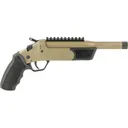 Rossi Brawler 300 AAC Blackout (7.62x35mm) Pistol 9" Threaded Barrel 1 Round Flat Dark Earth Slide Black Grip Flat Dark Earth Frame - Rossi