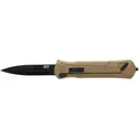 Smith & Wesson M&P OTF Assisted Opening Pocket Knife 3.5" Spear Point AUS-8 Black Oxide Blade Aluminum Handle Flat Dark Earth - Smith & Wesson