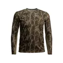 Blocker Outdoors Men's Angatec Performance Long Sleeve Crew Neck T Shirt Mossy Oak Original Bottomland 2XL - Blocker Outdoors