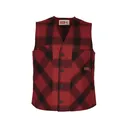 Stormy Kromer Men's Button Vest Red/Black Plaid Medium - Stormy Kromer