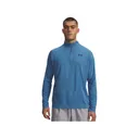 Under Armour Men's Tech Textured Quarter Zip Shirt Aegean Blue/Black 2XL - Under Armour