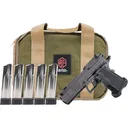 Alpha Foxtrot Romulus 9mm Luger Pistol 3.5" Threaded Barrel 20+1 Round Black DLC Slide Black Grip Black Frame with Aluminum Grip - Alpha Foxtrot
