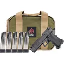 Alpha Foxtrot Romulus Compact 9mm Luger Pistol 3.5" Threaded Barrel 20+1 Round Black DLC Slide Black Grip Black Frame with Polymer Grip - Alpha Foxtrot