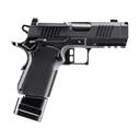 Alpha Foxtrot Attila Compact 9mm Luger Pistol 3.5" Barrel 20+1 Round Black DLC Slide Black Grip Black Frame with Aluminum Grip - Alpha Foxtrot