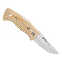 Helle Berget Pocket Knife 2.17" Drop Point Sandvik 12C27 Satin Blade Canvas Micarta Handle Beige - Helle