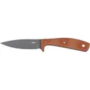 CRKT Soldotna Fixed Blade Knife 3.48" Drop Point 1095 Cerakote Blade Micarta Handle Brown - CRKT
