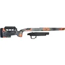 Grayboe Core Rifle Stock with Mini Chassis System Right Hand Carbon Hunter Orange Camo Short Action Mossberg Patriot - Grayboe