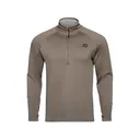 First Lite Men's Approach Quarter Zip Shirt Walnut Medium - First Lite